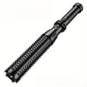 preiswerte taktische Taschenlampen-208 LED Taschenlampen LED Sender 3 Beleuchtungsmodus inklusive USB-Kabel Leicht Für den täglichen Einsatz USB Schwarz