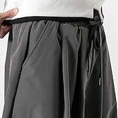 voordelige casual broek-Voor heren Broek Wijde broek Harembroek Vrijetijdsbroek Baggy harembroeken Zak Breed Been Been trekkoord Effen Kleur Comfort Sport Dagelijks Streetwear Casual / sportief Zwart Grijs Micro-elastisch