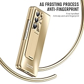 お買い得  サムスン用ケース-Samsung Galaxy Z Fold 6 Z Fold 5 Z Fold 4 Z Fold 3 用バックカバー スタンドホルダー付き スクリーンプロテクター ペンホルダー PC