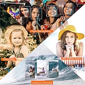 cheap Camera &amp; Photo-4K30FPS Waterproof Camera 56MP Underwater Cameras UHD Video Recorder Selfie IPS Dual Screens(3/2) 10FT Waterproof Digital Camera for Snorkeling on Vacation 1700mAh