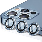 olcso iPhone-képernyővédők-1 készlet Kamera lencsevédő Kompatibilitás Apple iPhone 16 iPhone 15 Pro Max Plus iPhone 14 13 12 11 Pro Max Mini SE X XR XS Max 8 7 Plus Edzett üveg 9H erősség Anti-ujjlenyomat Nagyfelbontású (HD