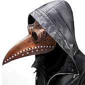 tanie Maska i rekwizyty na Halloween-Maska steampunk halloween z ptakiem w kształcie dzioba, maska z długim nosem i dziobem ptaka wrony, akcesoria do kostiumów cosplay steam