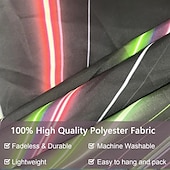 זול שטיחי קיר של Blacklight-blacklight שטיח uv תגובתי זוהר בחושך מסיבת ניאון תלת מימד מערבולת פסיכדלי טריפי ערפילי תלוי שטיח קיר אמנות קיר ציור קיר לחדר שינה בסלון