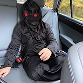 levne Chlapecké halloweenské kostýmy-Děti Chlapecké předvečer Všech svatých Pláštěnka Svrchní oděvy Pevná barva Dlouhý rukáv Kabát Výkon Módní Chladný Kostým Grim Reaper neobsahuje brýle Podzim Zima 7-13 let