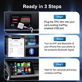 abordables adaptadores carplay-Carlinkit CPC200-U2W Mini2 No aparece la pantalla (salida por APP) 1 Din iOS Carplay inalámbrico Conecte y Utilice para Universal Magotan