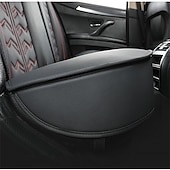 baratos Capas para bancos de automóveis-Almofada de carro starfire capa de assento de couro integral universal de quatro estações cobertura de assento completa cobertura de assento de automóvel de alta qualidade especial capa de assento