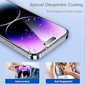 Χαμηλού Κόστους iPhone Προστατευτικά Οθόνης-3 τμχ Προστατευτικά Οθόνης Για Apple iPhone 16 iPhone 15 Pro Max Plus iPhone 14 13 12 11 Pro Max Mini X XR XS Max 8 7 Plus Σκληρυμένο Γυαλί Anti-Spy προσωπικών δεδομένων Επίπεδο σκληρότητας 9H