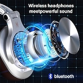 levne Sluchátka do uší a přes uši-OneOdio Bluetooth sluchátka přes uši s mikrofonem | Bezdrátová a drátová sluchátka v duálním režimu pro buben klavír PC telefony laptop - 72 hodin přehrávání
