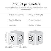 economico Elettrodomestici da cucina-cottura conto alla rovescia promemoria tempo autodisciplina timer cubo elettronico display digitale portatile multifunzionale per la vita quotidiana