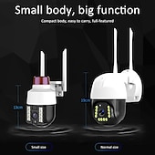 cheap Outdoor IP Network Cameras-Wireless Speed Dome Security Camera Humanoid Tracking Sound and Light Alert Smart Full Color Night Vision Bilingual Intercom Outdoor PTZ IP Camera CCTV Security Surveillance Camera(720P/1080P)