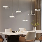 cheap Unique Chandeliers-Ceiling Pendant Light 3/4/5/6 Head Modern Creative Lotus Leaf Office Front Desk Chandelier Light Luxury Bar Front Desk Dining Table Lighting 110-240V