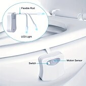 preiswerte Haushaltsgeräte-1 Stück farbwechselnde LED-Toilettenschüsselleuchte mit Bewegungssensor – verbessern Sie Ihr Badezimmererlebnis ganz einfach