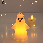 halpa Halloween rekvisiittivalo-valaistu haamuriipus halloween led elektroninen kynttilä juhlarekvisiitta tunnelma koristelu halloween ornamentti