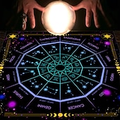 Недорогие Скатерти-Скатерть Таро для игры, алтарная ткань, колдовство, астрологический декор, блокнот для карт оракула, коврик для таро, декор ведьмака, сувениры для вечеринок, декор для подарков на вечеринку,