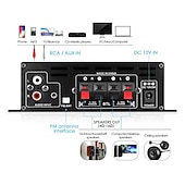 economico Casse-alta qualità 1 set 800w 2 canali bt mini amplificatore di potenza hifi audio stereo amp home car fm