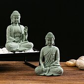 levne Sochy-socha buddhy - ideální pro zenovou zahradu, rybí akvárium, jógu, bonsaje a další - duchovní dekorace feng shui a ozdoby čajovníku pro štěstí