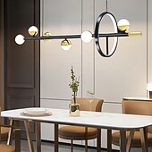 cheap Pendant Lights-Ceiling Pendant Light Globe Design Modern Pendant Light for Dining Room Kitchen Restaurant Bar Creative Golden Lighting Fixtures Nordic Line Hanging Ceiling Lamp 110-240V