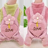 abordables Combinaison-Chien Chat Combinaison Mode Occasionnel Hiver Imperméable Chaud Respirant Doux Lavable Décontracté Quotidien Vêtements pour Chiens for Bichon Frisé Spitz Nain Bébé Animal Papillon Petit