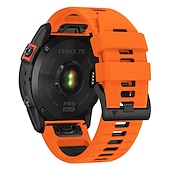رخيصةأون عصابات ساعات Garmin-حزام إلى جارمين Fenix 7 7X 6 6X Pro Forerunner 955 945 935 Instinct 2X Solar Epix Approach S62 S60 Marq Descent G1 Quatix سيليكون إستبدال حزام 26mm 22mm تناسب سريع عصابة الرياضة معصمه