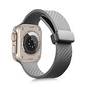 cheap Apple Watch Bands-Sport Band Compatible with Apple Watch band 38mm 40mm 41mm 42mm 44mm 45mm 49mm Magnetic Clasp Waterproof Adjustable Silicone Strap Replacement Wristband for iwatch Ultra 2 Series 9 8 7 SE 6 5 4 3 2 1