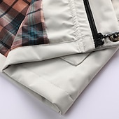 abordables chaqueta deportiva-Hombre Abrigo de invierno Chaqueta de Invierno Chaqueta deportiva Impermeable Exterior Acampada y Senderismo Impermeable Cortavientos Cremallera Bolsillo Otoño Invierno Color sólido Moda Ropa de calle