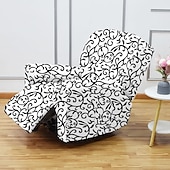 cheap Recliner Chair Cover-Stretch Recliner Covers Recliner Covers 1 Seater Armchair Couch Slipcover with Elastic Loop, Anti-cat Scratch Furniture Protector for Kids, Pets, Dogs, Cats