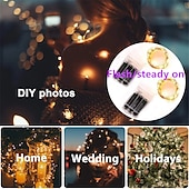 abordables Guirlandes lumineuses à piles-Guirlande lumineuse LED élégante pour réception de mariage, alimentée par USB/batterie, fil de cuivre, guirlande lumineuse pour fête, mariage, lumières de Noël, décoration