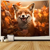 abordables animaux tentures-mignon renard suspendu tapisserie mur art grande tapisserie murale décor photographie toile de fond couverture rideau maison chambre salon décoration