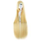 cheap Party Wigs-40 100cm Anime Costume Long Straight Cosplay Wig Party Wig Carnival Cosplay Party Wigs
