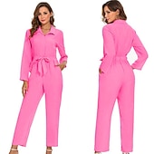 cheap Women's Costumes-Movie Outfits Western Cowgirl Costume Star-Covered Flared Pants Pink Gingham Dress Cheerleader Jumpsuit Y2K Retro Vintage