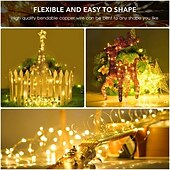 preiswerte Solarschulenleuchten-solar kupferdraht licht park rasen party außenbeleuchtung weihnachten string zimmer layout dekorative string licht