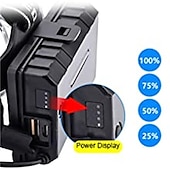 economico torce tattiche-xph70 faro da lavoro a led più luminoso zoomabile impermeabile 90 regolabile 5 modalità lampada frontale leggera per cappello duro da campeggio per adulti cacciaesplorazioneesplorazione