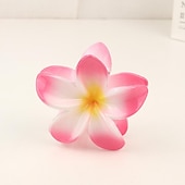 cheap Hair Styling Accessories-1PC Flower Claw Clips Hawaiian Hair Clips Plumeria Hair Clips Large Hair Claw Clips for Thick Hair 3.3 inch Medium Claw Clips for Thin Hair Strong Hold Nonslip Hair Clips Beach Hair Accessories for Women and Girls -Hawaii
