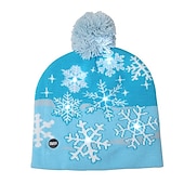 economico Luci di Natale-natale per bambini decorazione per adulti cappello led cappello di natale bagliore natale berretti in maglia unisex vacanza bagliore maglioni regali di natale ornamenti del partito di capodanno