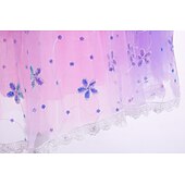 ieftine Costume pentru fete-Prințesă Rapunzel Rochii Manta Rochie de fete cu flori Cosplay Partidul costumelor for Fete Pentru copii Zuia Copiilor Mascaradă Nuntă Invitat la nunta
