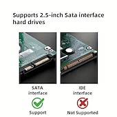 halpa Tietokoneen oheislaitteet-kovalevy kotelo 2.5 usb 3.0 sata kotelo läpinäkyvä ulkoinen caddy hdd ssd