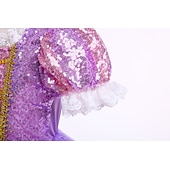 ieftine Costume pentru fete-Prințesă Rapunzel Rochii Manta Rochie de fete cu flori Cosplay Partidul costumelor for Fete Pentru copii Zuia Copiilor Mascaradă Nuntă Invitat la nunta