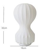 abordables lámpara de noche-lámpara de mesa globo de aire caliente blanco cálido 18 &quot;28&quot; lámpara de mesa led lámpara de escritorio deco creativa moderna minimalista sala de estar dormitorio restaurante de cabecera seda de gusano