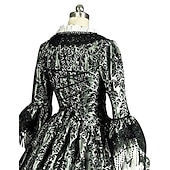 economico Vestiti-Rococò Vittoriano Abito da cocktail Lunghezza al pavimento Vestito Costume da festa Mascherata Manica del polsino svasato Taglie Forti Abito da ballo Costume Per donna Reale Carnevale Mascherata