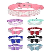 economico Collari, pettorine e guinzagli per cani-Prodotti per cani Prodotti per roditori Collari Cravatta / Papillon Regolabile Portatile Duraturo Esterno Marcia Strass