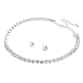 preiswerte Schmucksets-Brautschmuck-Sets 2St Aleación Silber 1 Halskette Ohrringe Damen Modisch Personalisiert Künstlerisch Retro Kostbar Kreisförmig Schmuck-Set Für Hochzeit Besondere Anlässe Partyabend