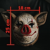economico Maschere-Sega Maiale spaventoso Maschera Puntelli di Halloween Per adulto Per uomo Per donna Divertente Costume spaventoso Halloween Carnevale martedì grasso Costume di Carnevale facile