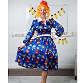 economico Parrucche dei personaggi dei film-magia scuolabus ms parrucca frizzle parrucche del partito cosplay parrucche di halloween
