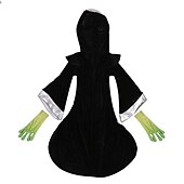 billige Guttens Halloween-kostymer-Barn Gutt Halloween Kappe Yttertøy Tegneserie Langermet Frakk Ytelse Mote Alien-sjef Høst Vinter 7-13 år