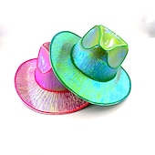 billiga Nyheter-halloween jul el wire light up paljett jazzhatt vuxen neon led lysande festival festklädd keps för män och kvinnor