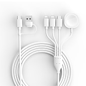 economico Cavetti per cellulari-Cavo di ricarica magnetico per orologio Apple 4 in 2 per orologio Apple / iPhone / Airpods Cavo di ricarica magnetico con serie iwatch se / 8/7/6/5/4/3/2