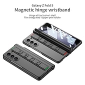 tanie Etui do telefonów Samsung-telefon Kılıf Na Samsung Galaxy Z Fold 5 Z Fold 4 Osłona tylna Pojemnik na ołówki Magnetyczne Ochrona całego ciała PC