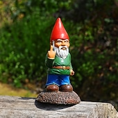 economico sculture e statue da giardino-ornamento della statua dello gnomo da giardino gli gnomi che vanno via divertenti ornamenti da giardino per prato decorazione interna o esterna