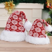levne santa klobouk a doplňky-Ježíšek Vánoční klobouk Pánské Dámské Chlapecké Dívčí Vánoce Vánoce Štědrý večer Dětské Dospělé Párty Vánoce Polyester Klobouk