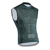 levne Pánské dresy-Pánské Dámské Cyklovesta Grafika Bez rukávů Kolo Vrchní část oděvu se 3 zadními kapsami Horská cyklistika Silniční cyklistika Rychleschnoucí Yumuşak Reflexní pásky Zadní kapsa Sportovní čern